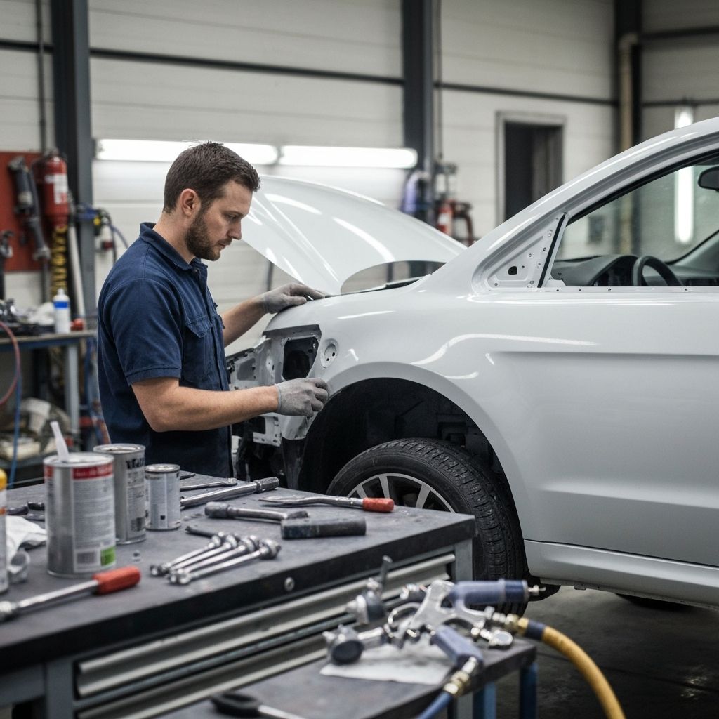 Auto body repair shop