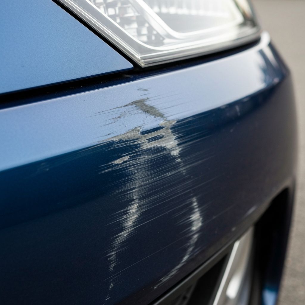 Bumper Scratch Repair before