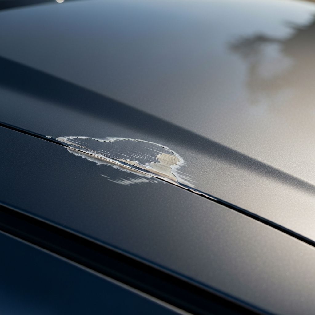 Hood Paint Restoration before