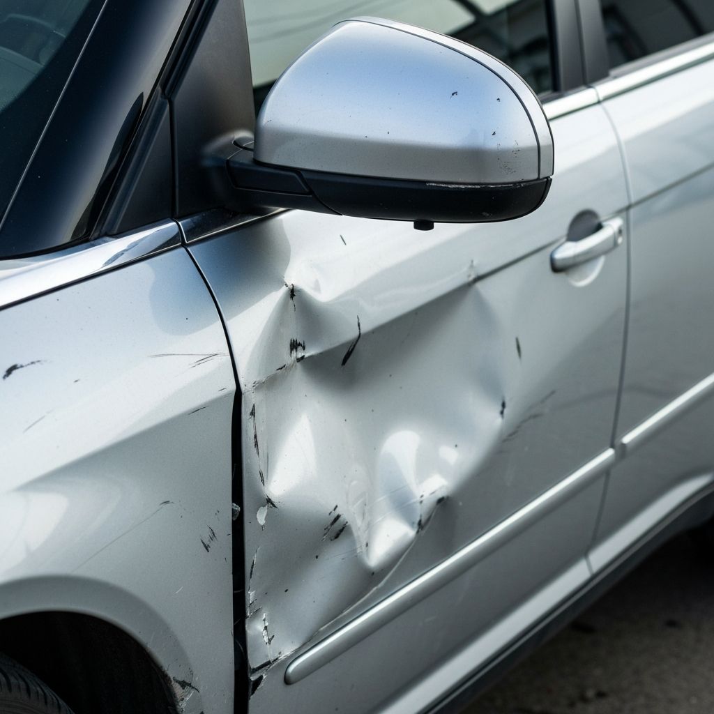 Side Panel Damage before