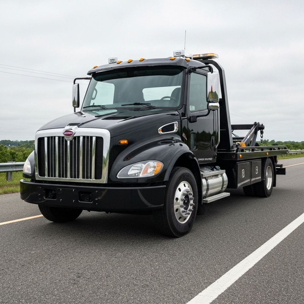 Flatbed tow truck